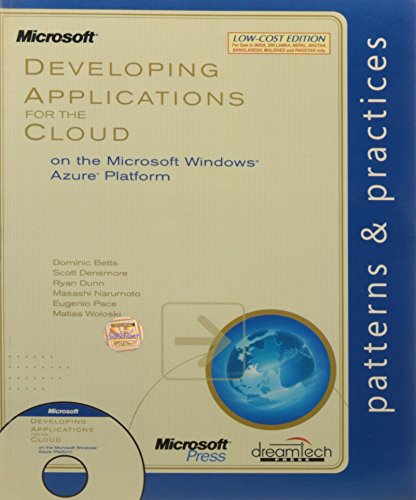 9789350041888: Developing Applications for the Cloud on the Microsoft Windows Azure Platform, 1ed, w/cd