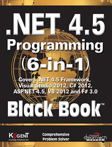 9789350045107: .NET 4.5 PROGRAMMING 6-IN-1, BLACK BOOK