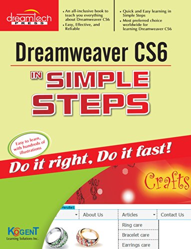 Imagen de archivo de Dreamweaver CS6 in Simple Steps a la venta por dsmbooks