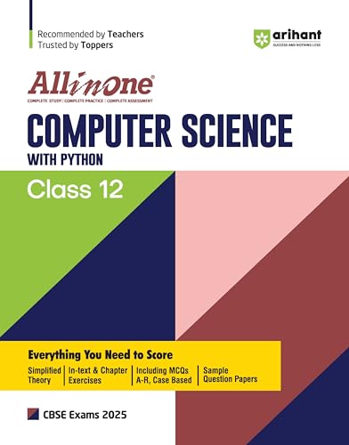 Stock image for Arihant All In One Class 12th Computer Science with Python for CBSE Exam?2024 for sale by Books Puddle