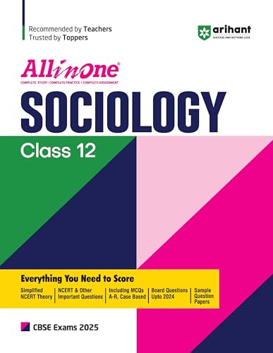 Stock image for Arihant All In One Class 12th Sociology for CBSE Exam?2024 for sale by Books Puddle