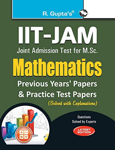 Imagen de archivo de IIT-JAM-M.Sc. (Mathematics) Previous Papers (Solved) a la venta por Books Puddle