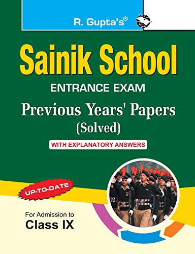 Stock image for Sainik School?Previous Years' Papers (Solved) with Explanatory Answers (For Class IX) for sale by Books Puddle
