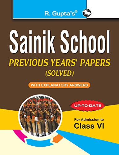 Imagen de archivo de Sainik School?Previous Years' Papers (Solved) with Explanatory Answers (For Class VI) a la venta por Books Puddle