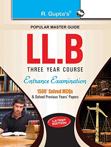 Stock image for LLB (3 Years Course) Entrance Exam Guide for sale by dsmbooks