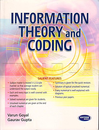 9789350145319: Information Theory & Coding [Paperback] [Sep 08, 2015]