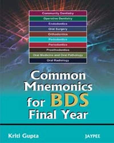 Stock image for Common Mnemonics for BDS Final Year for sale by Books Puddle