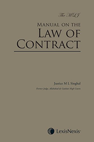 9789350359686: The Mlj Manual On The Law Of Contract