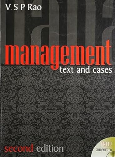 Management- Text & Cases (9789350620588) by V S P Rao
