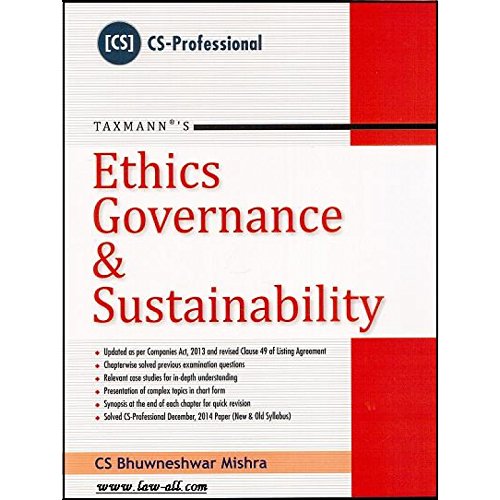 9789350715970: ETHICS GOVERNANCE & SUSTAINABILITY [Paperback] [Jan 01, 2017] CS BHUWNESHWAR MISHRA [Paperback] [Jan 01, 2017] CS BHUWNESHWAR MISHRA