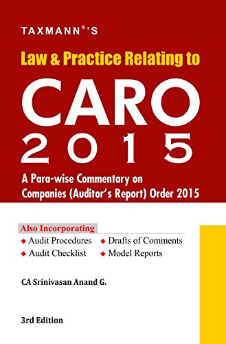 9789350716458: Law & Practice Relating to CARO 2015