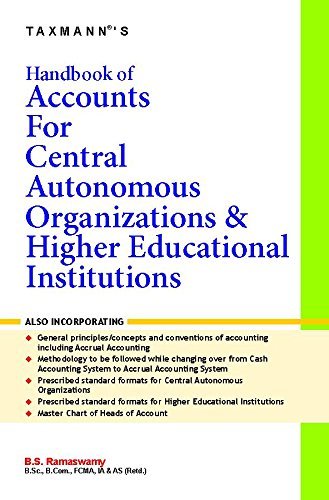 Imagen de archivo de Handbook of Accounts for Central Autonomous Organizations & Higher Educational Institutions, 2015 Edition a la venta por Books in my Basket