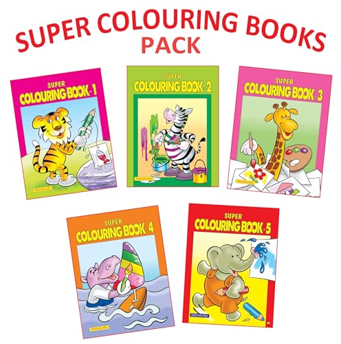 Stock image for Super Colouring book (Set of 5 Books) for sale by dsmbooks