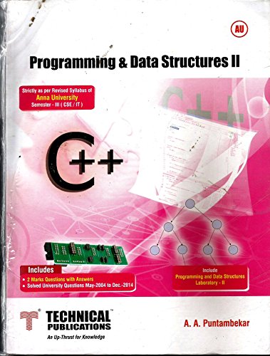 9789350996966: Programming and Data Structure II - Anna University (CSE - III Sem)