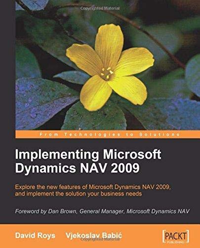 9789351101475: Implementing Microsoft Dynamics NAV 2009