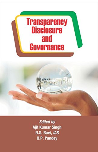 Beispielbild fr Transparency Disclosure and Governance zum Verkauf von Books Puddle