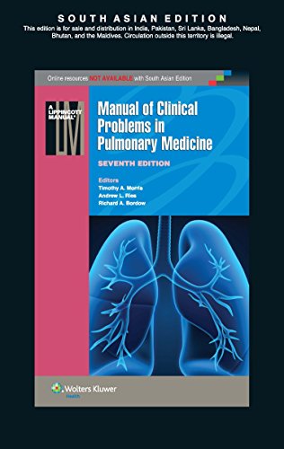 Imagen de archivo de Manual of Clinical Problems in Pulmonary Medicine a la venta por Majestic Books