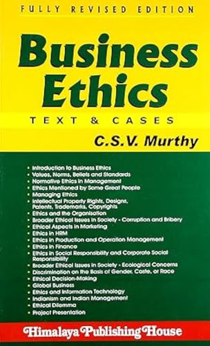 Imagen de archivo de Business Ethics   Text and Cases a la venta por dsmbooks