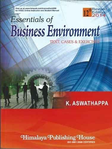 Stock image for Essentials Of Business Environment (Book Code Pcb089)13th Edition for sale by dsmbooks