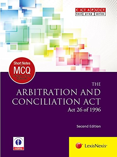 Stock image for Lexisnexis Short Notes and Multiple Choice Questions: The Arbitration and Conciliation Act (Act 26 of 1996) for sale by Mispah books