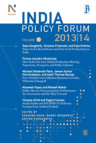 Beispielbild fr India Policy Forum 2013-14 zum Verkauf von Buchpark