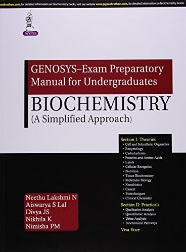 9789351526360: GENOSYS–Exam Preparatory Manual for Undergraduates―Biochemistry: A Simplified Approach