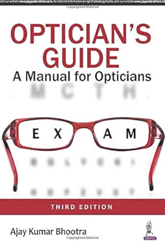 Beispielbild fr Optician's Guide: A Manual for Opticians zum Verkauf von Goodwill Books