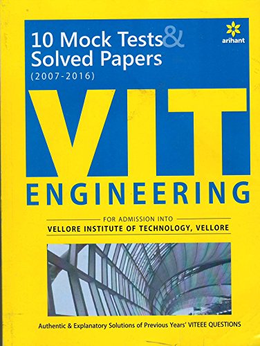 Beispielbild fr 10 Mock Tests And Solved Papers(2007-2016) Vit Engineering Entrance Exam zum Verkauf von ThriftBooks-Atlanta