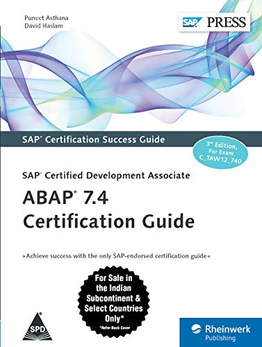 9789352131136: Sap Certified Development Associate Abap 7.4 Certification Guide (Exam C_Taw 12_740)