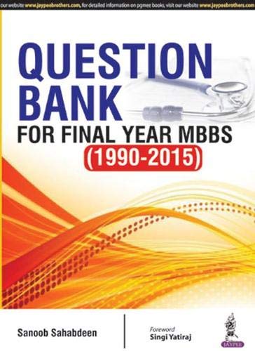 Beispielbild fr Question Bank for Final Year MBBS (1990?2015) zum Verkauf von Books Puddle