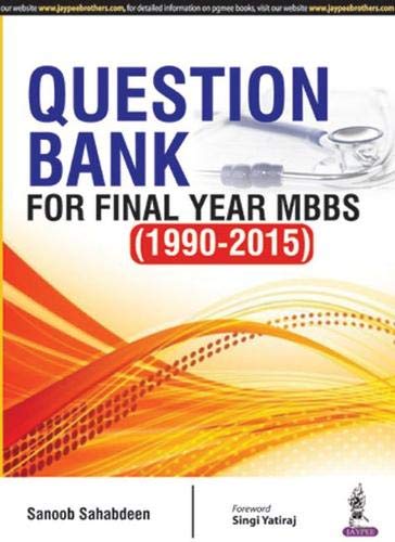 Imagen de archivo de Question Bank for Final Year MBBS (1990?2015) a la venta por Books Puddle