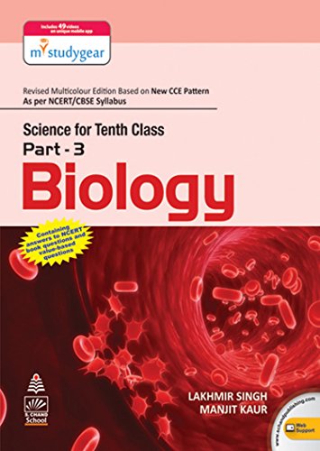Stock image for Science for Tenth Class Part 3 Biology [Paperback] [Jan 01, 2016] Lakhmir Singh (Author), Manjit Kaur (Author) Lakhmir Singh and Manjit Kaur for sale by tttkelly1