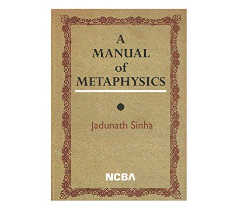 Stock image for A Manual of Metaphysics for sale by Shalimar Books