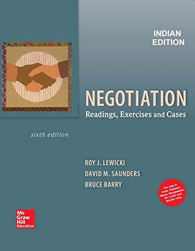 Imagen de archivo de Negotiation: Readings, Exercises, And Cases a la venta por HPB-Red