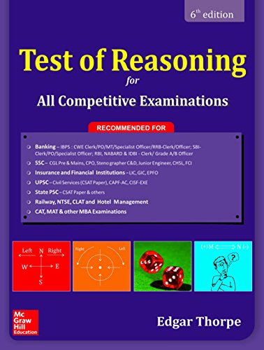 9789352604951: TEST OF REASONING FOR ALL COMPT.EXAM [Paperback] [Jan 01, 2017] NA [Paperback] [Jan 01, 2017] NA