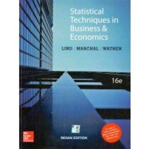 Beispielbild fr Statistical Techniques in Business and Economics (16th Ed) [INTERNATIONAL PAPERBACK] zum Verkauf von Better World Books