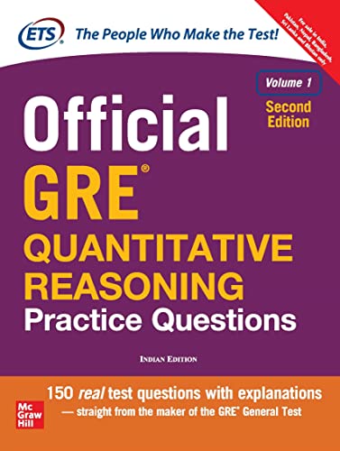 9789352607365: OFFICIAL GRE QUANTITATIVE REASONING PRACTICE QUESTIONS [Paperback] [Jan 01, 2017] ETS