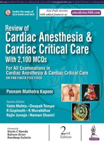 Stock image for REVIEW OF CARDIAC ANESTHESIA & CARDIAC CRITICAL CARE WITH 2,100 MCQS for sale by Basi6 International