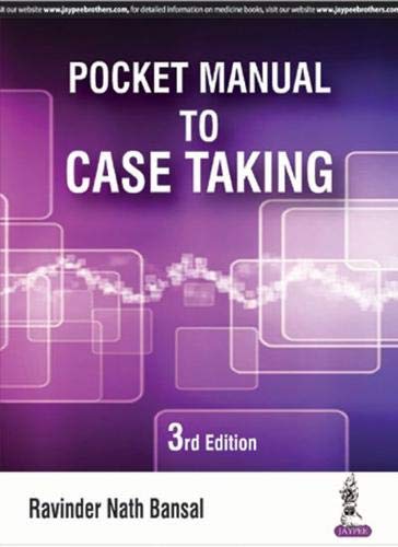 Beispielbild fr POCKET MANUAL TO CASE TAKING zum Verkauf von Books Puddle