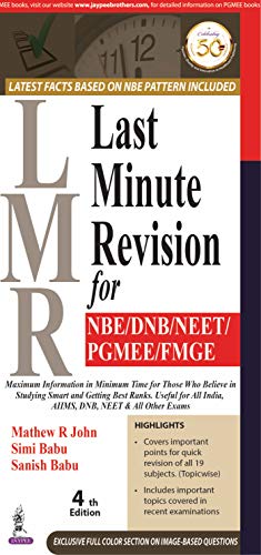 Beispielbild fr Last Minute Revision (LMR) for NBE/DNB/NEET/PGMEE/FMGE zum Verkauf von Books Puddle
