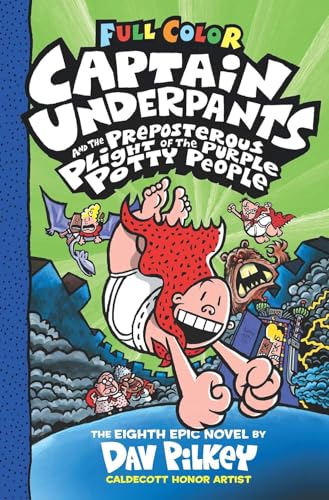 Imagen de archivo de Captain Underpants And The Preposterous Plight Of The Purple Potty People (Colour Edition #8) a la venta por Universal Store