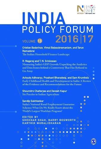 Beispielbild fr India Policy Forum 2016-17 zum Verkauf von Buchpark