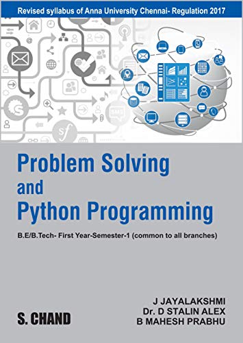 9789352834853: Problem Solving and Python Programming (For Anna University, Chennai)