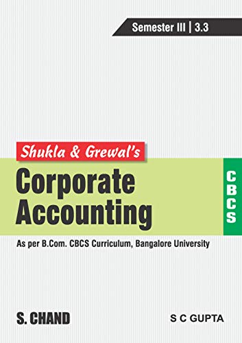 Stock image for Corporate Accounting [CBCS BLRU] for sale by dsmbooks