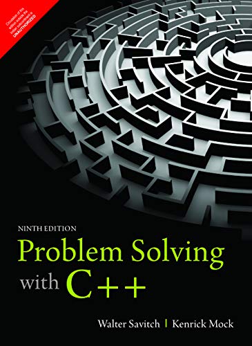 9789352863082: Problem Solving With C++ , 9Th Edition