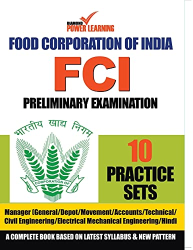 Stock image for Food Corporation of India (FCI), Preliminary Examination 2019, in English (MANAGER) 10 PTP, English, Numerical Ability & Reasoning Ability for sale by Chiron Media