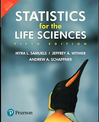 Beispielbild fr Statistics For The Life Science, 5Th Edition zum Verkauf von BooksRun
