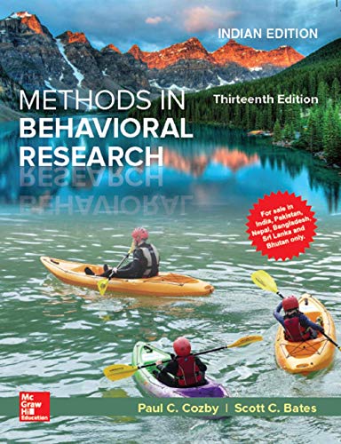 9789353162108: Methods In Behavioral Research [Paperback] Cozby