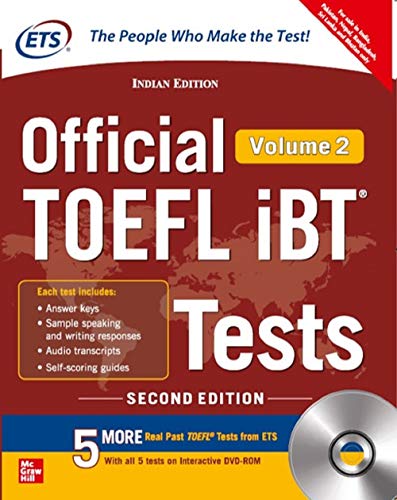 Imagen de archivo de Official TOEFL iBT Tests Volume II W/DVD a la venta por HR1 Books