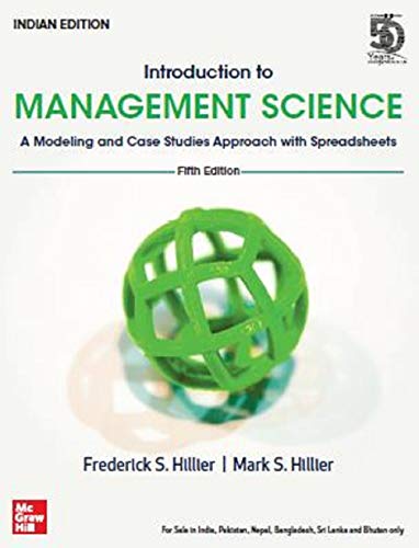 Stock image for Introduction To Management Science; A Modeling And Case Studies Approach With Spreadsheets for sale by Books in my Basket